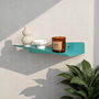 Hanah Home Estantería de Pared de Metal Decorativa Turquesa